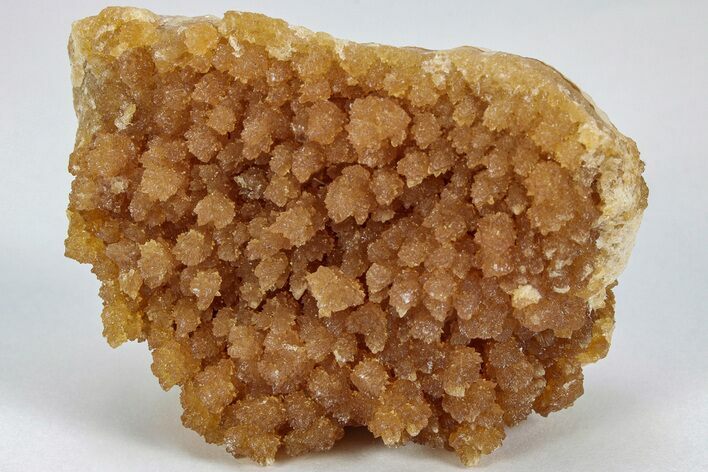 Fluorescent, Red-Orange Botryoidal Aragonite Formation - Peru #225425